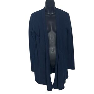 Christopher Fischer women’s 100% cashmere long line cardigan navy capsule